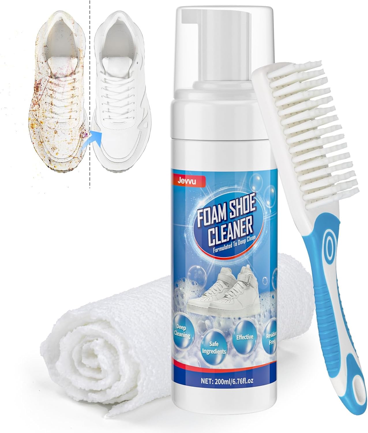 Sneaker Cleaning Kit - رغوة تنظيف الأحذية لإزالة البقع والأوساخ،